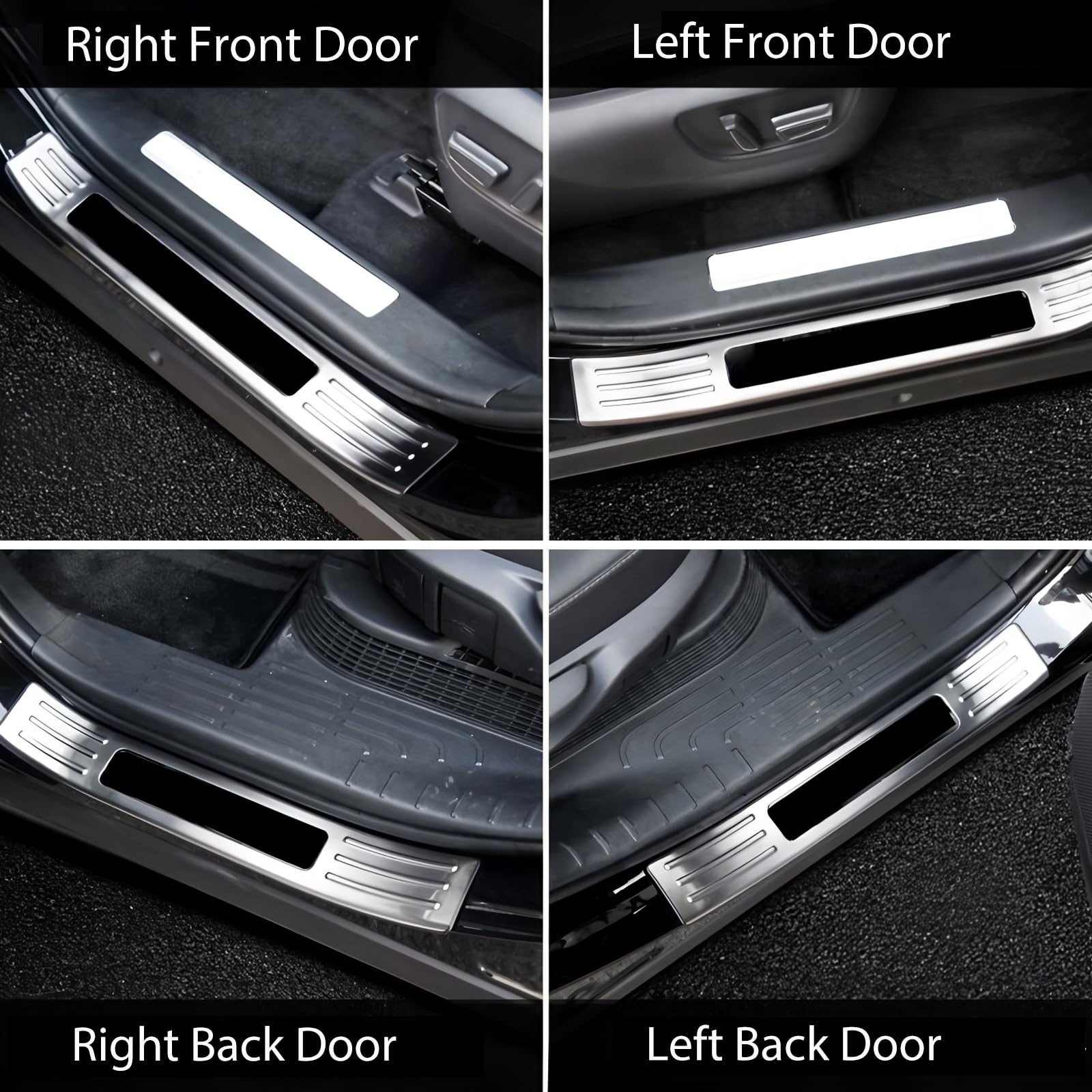 KEALAS 4 PCS Protectores de Umbral de Puerta de Acero - Imagen 7