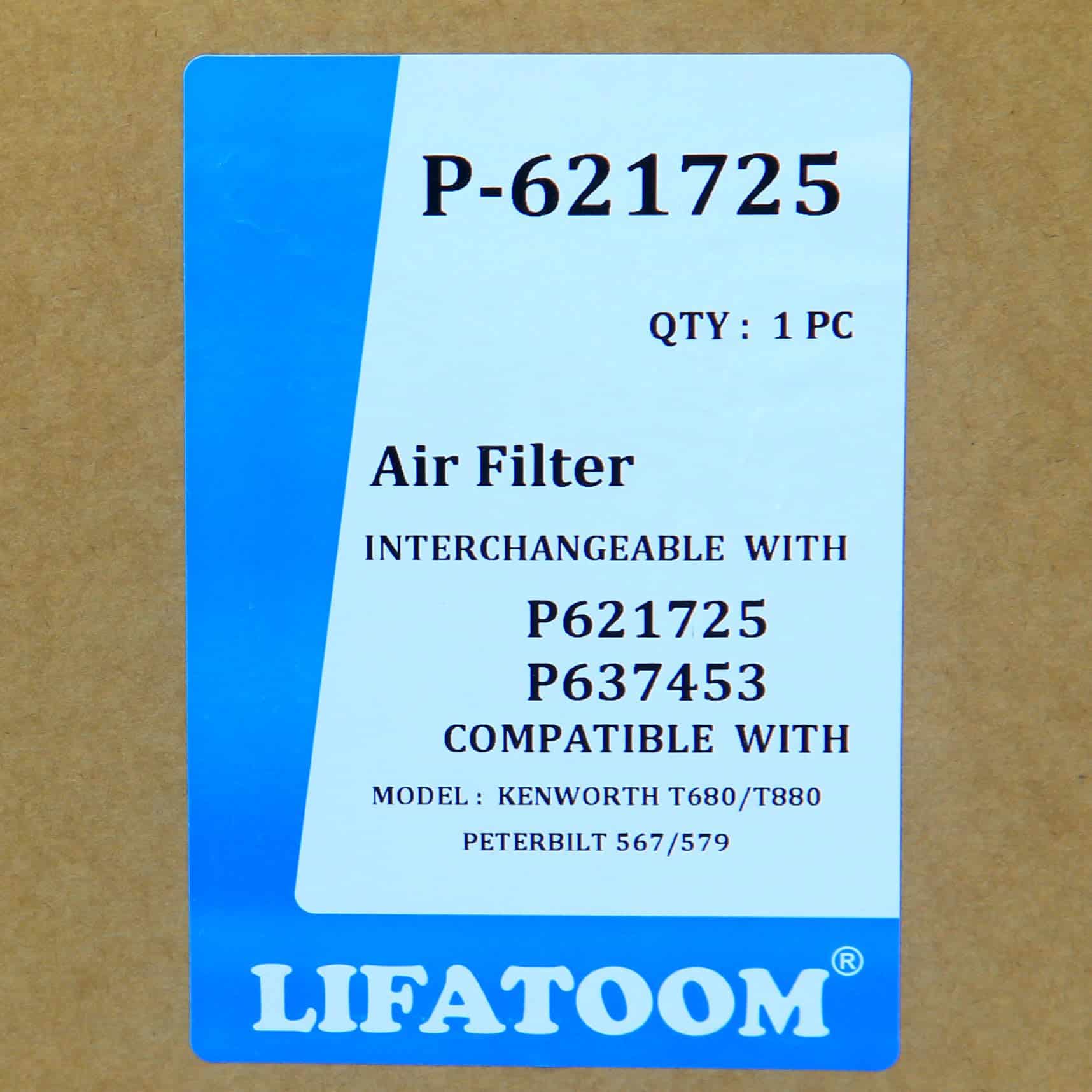 Filtro de aire LIFATOOM P-621725 (Blanco) - Imagen 3