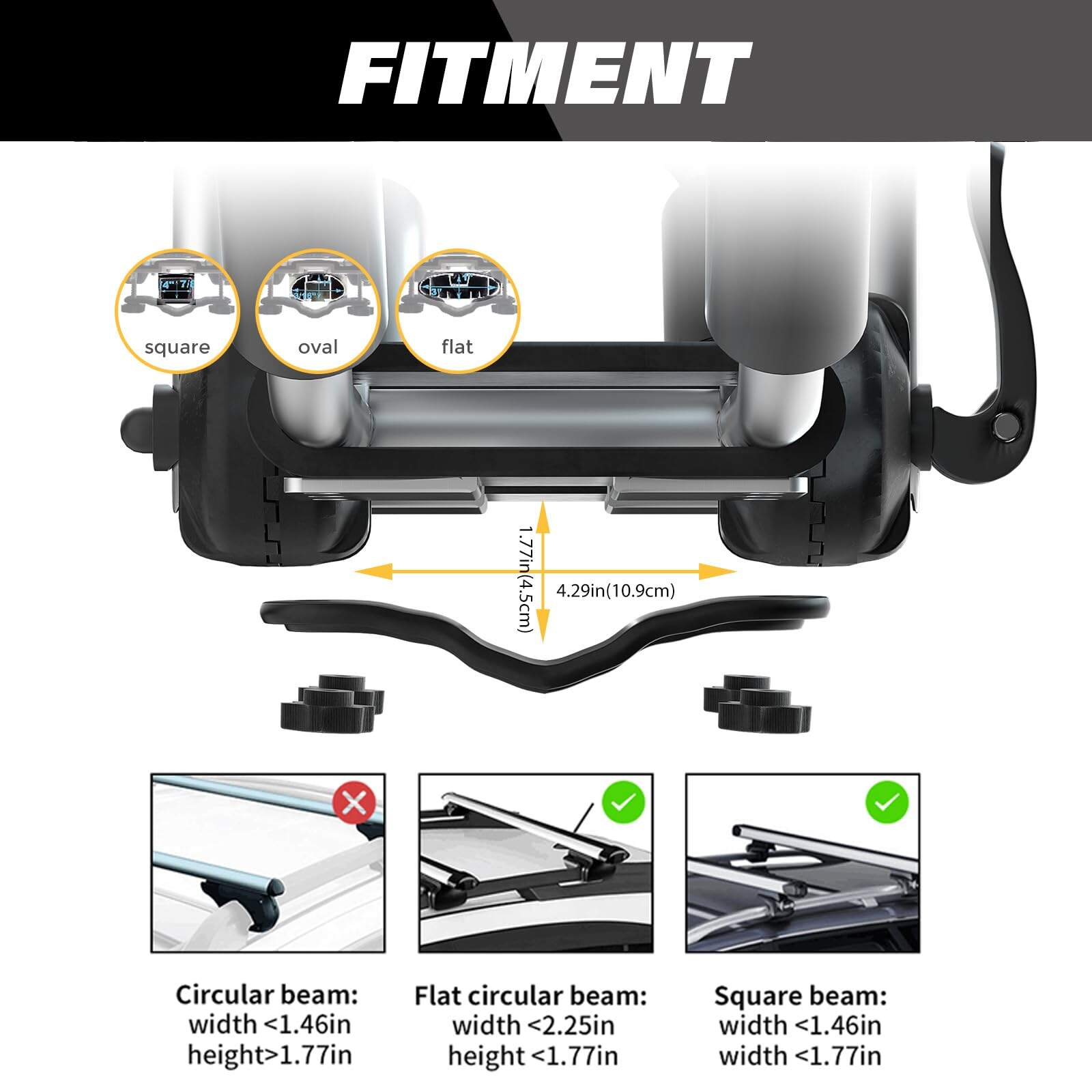 Porta Kayak para Techo de Automóvil, Porta Kayak de - Imagen 9