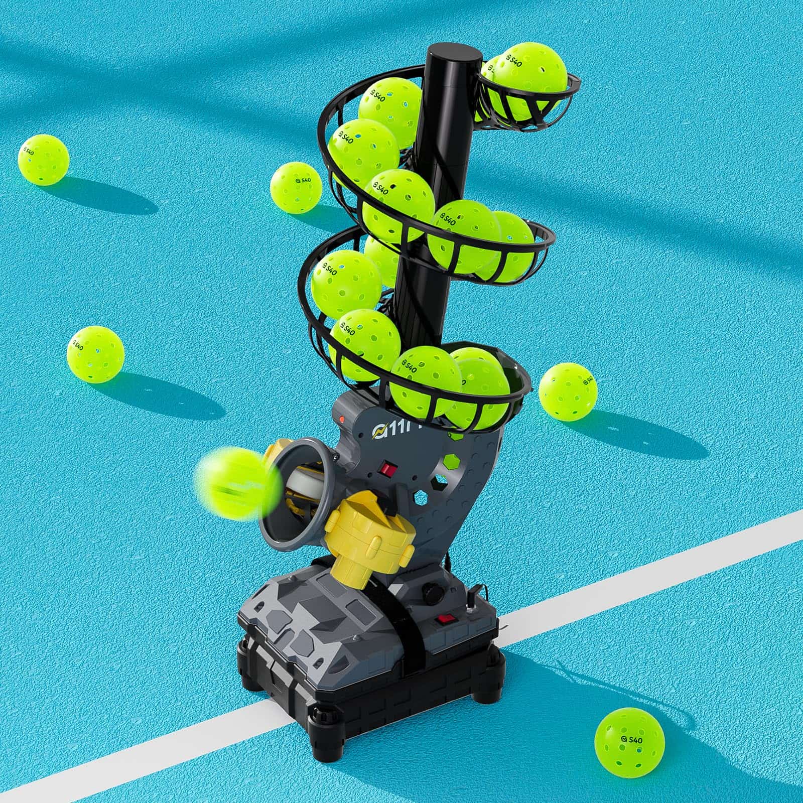 Lanzador Automático de Pickleball A11N SPORTS - Velocidad, - Imagen 8