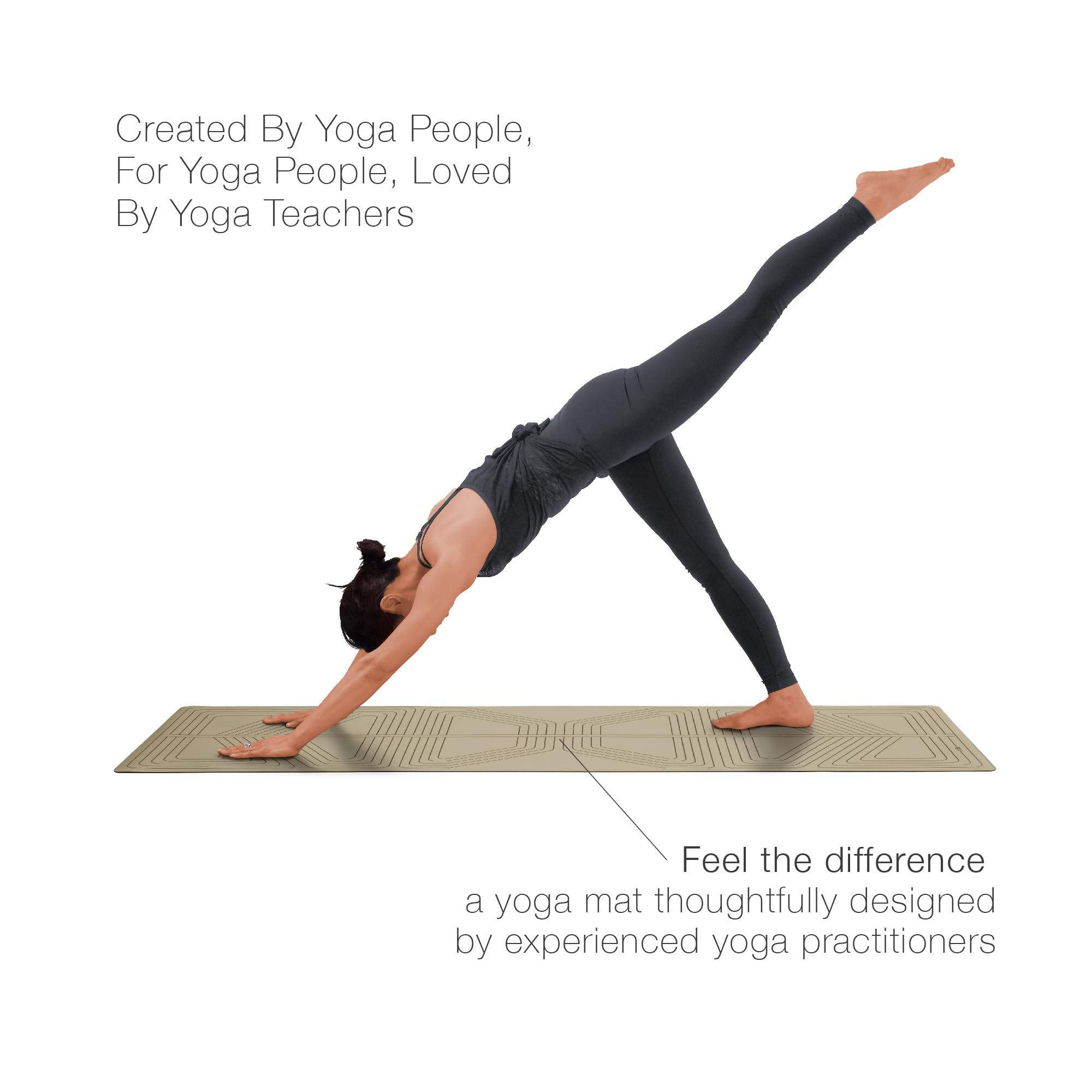 agoy Pro+ Warrior - Tapete de Yoga Premium -TAUPE - Imagen 6