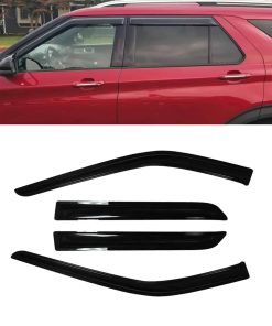 Juego de 4 Viseras para Ventanas Laterales con Deflector de