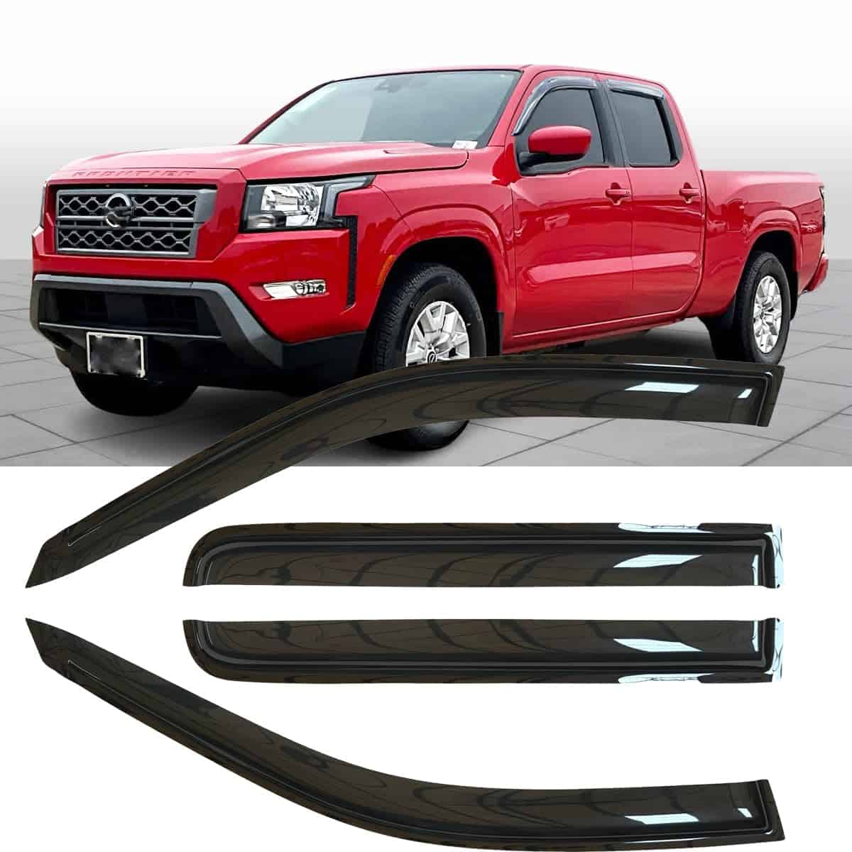 4pcs Deflectores de Ventana Laterales a Prueba de Impactos