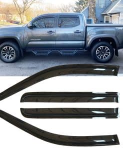 4pcs Deflectores de Viento para Ventanas -Humo Oscuro