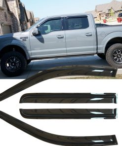 4pcs Deflectores de Viento para Ventanas a -Humo Oscuro