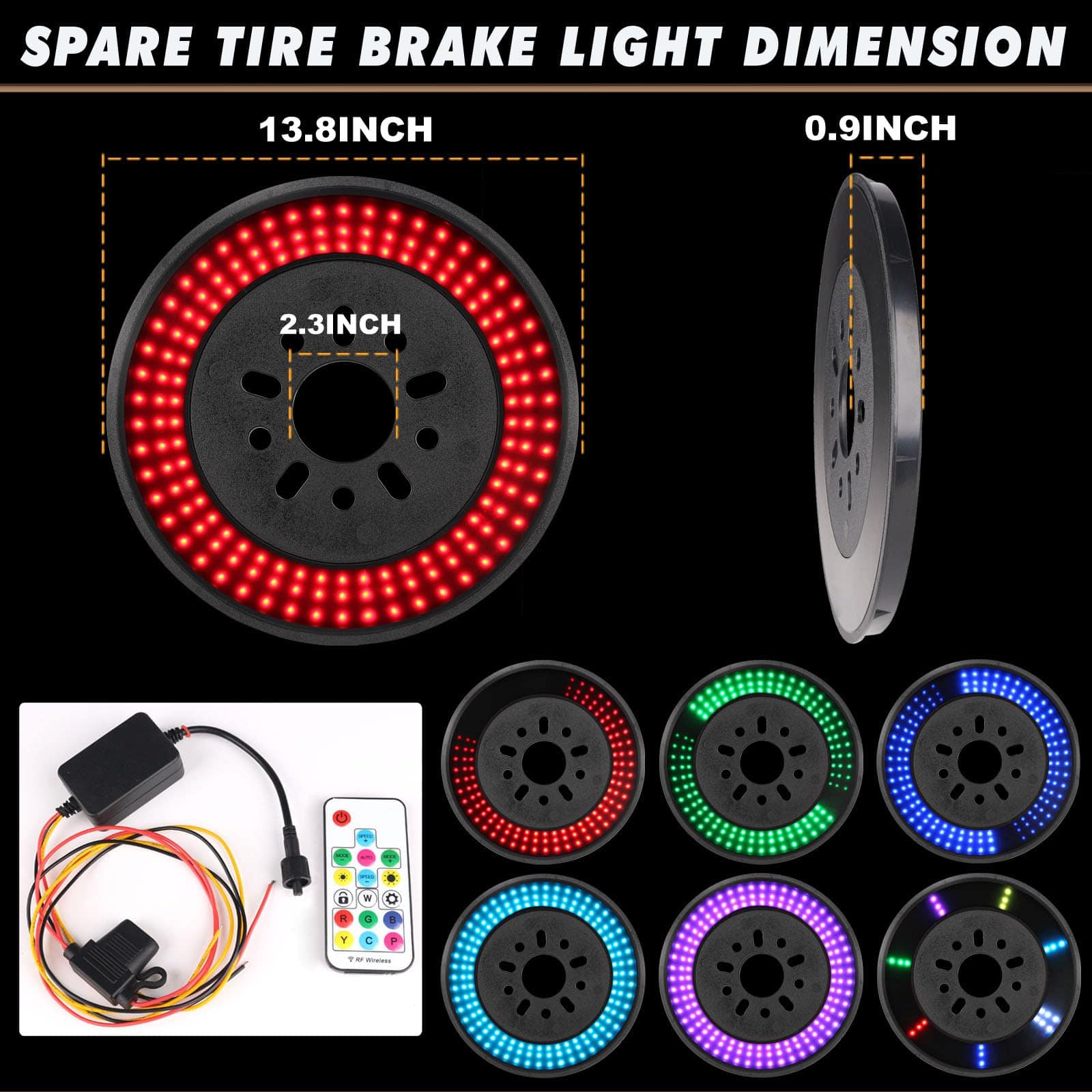 PKEDUO Luz de Freno de Repuesto Mejorada Roja y Luz Diurna - Imagen 6