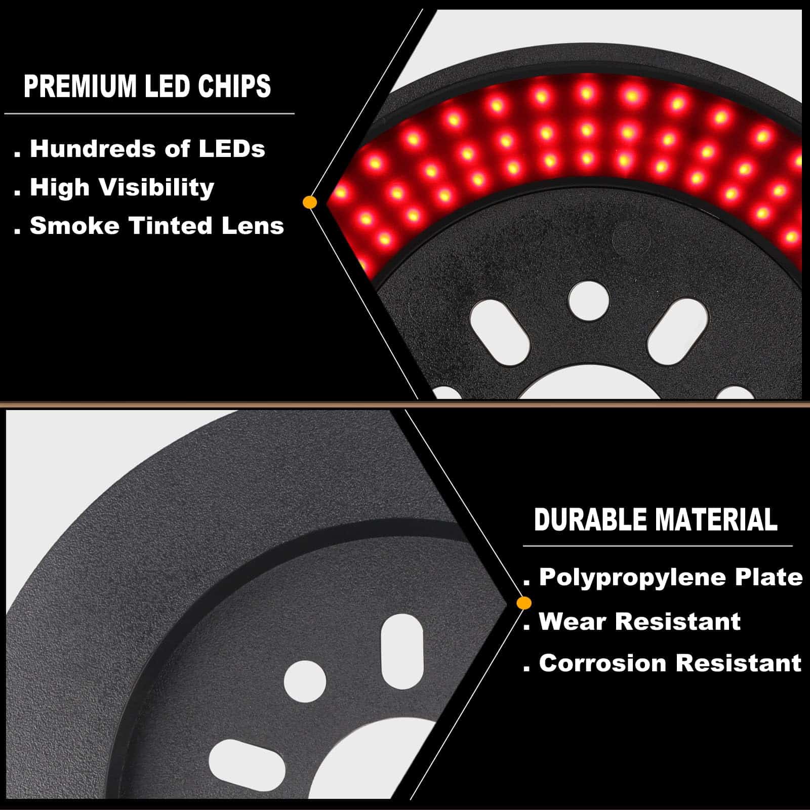 PKEDUO Luz de Freno de Repuesto Mejorada Roja y Luz Diurna - Imagen 5