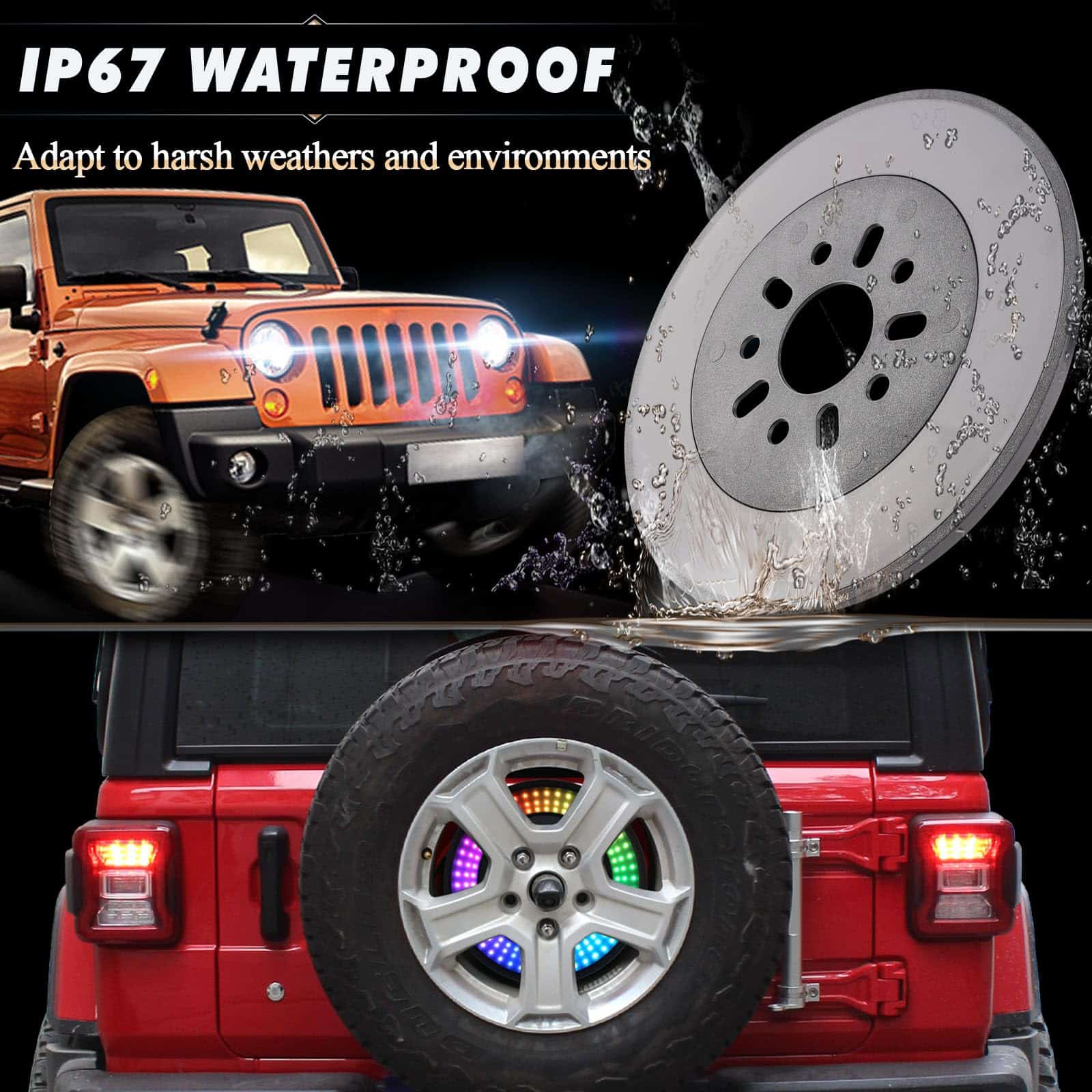 PKEDUO Luz de Freno de Repuesto Mejorada Roja y Luz Diurna - Imagen 4