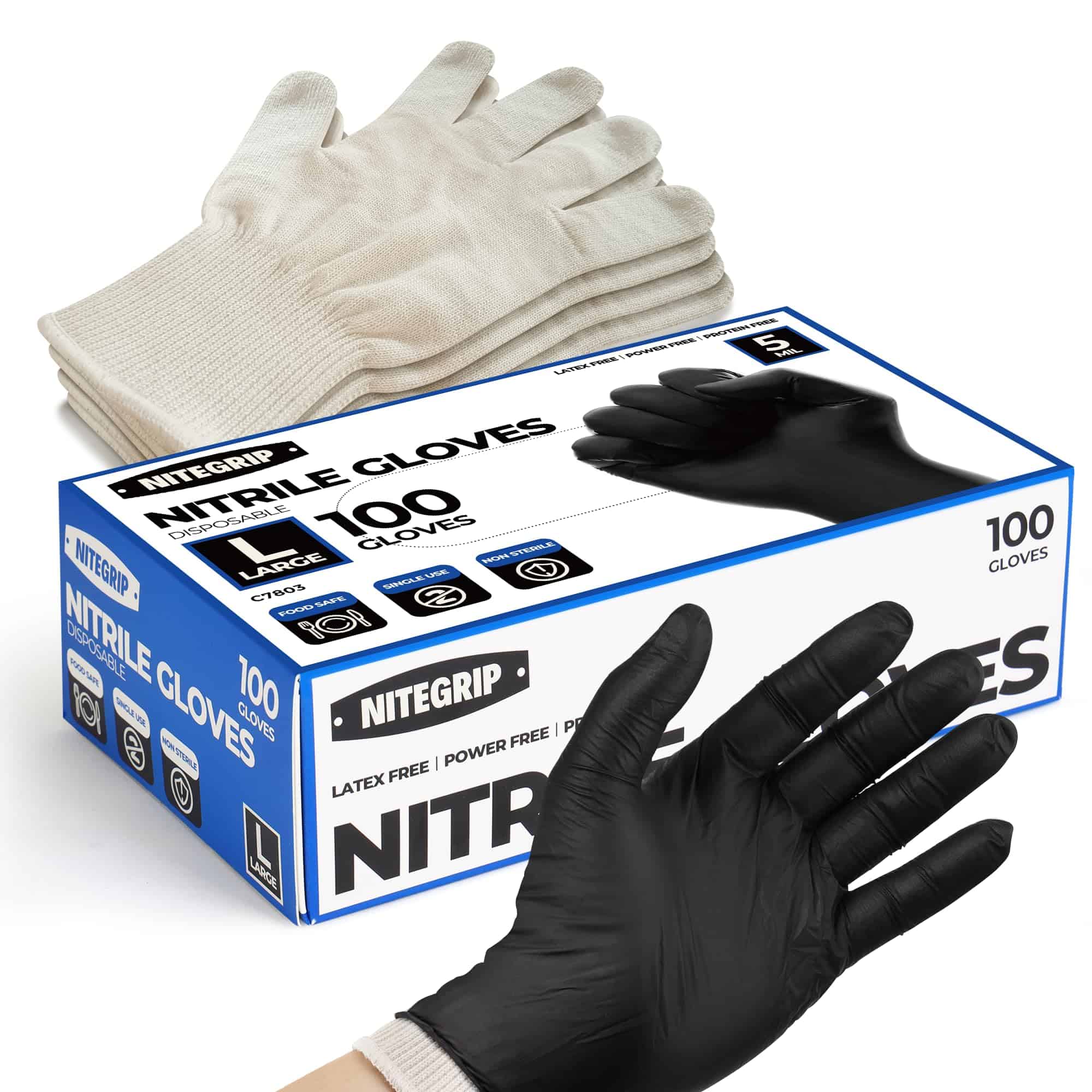 Juego de Guantes para Barbacoa, 4 Forros de Guantes de