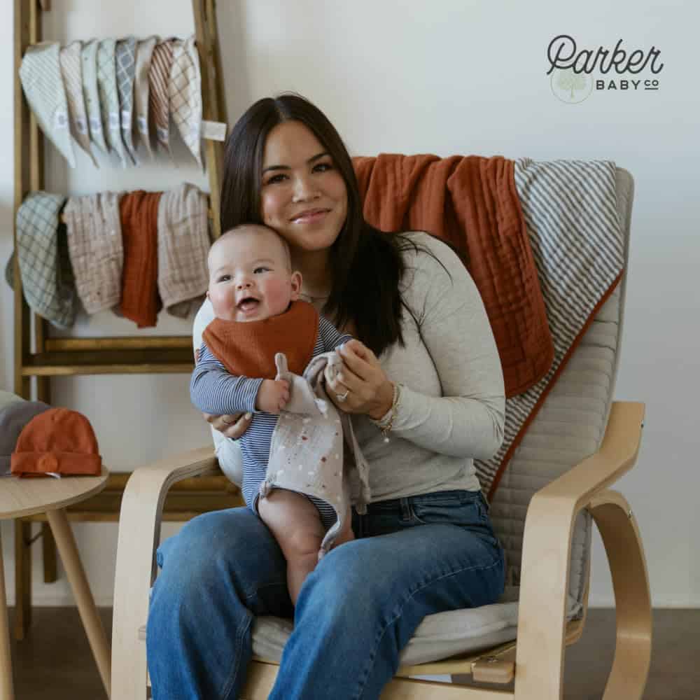 Manta de muselina Parker Baby | Edredón de -Clay - Imagen 7