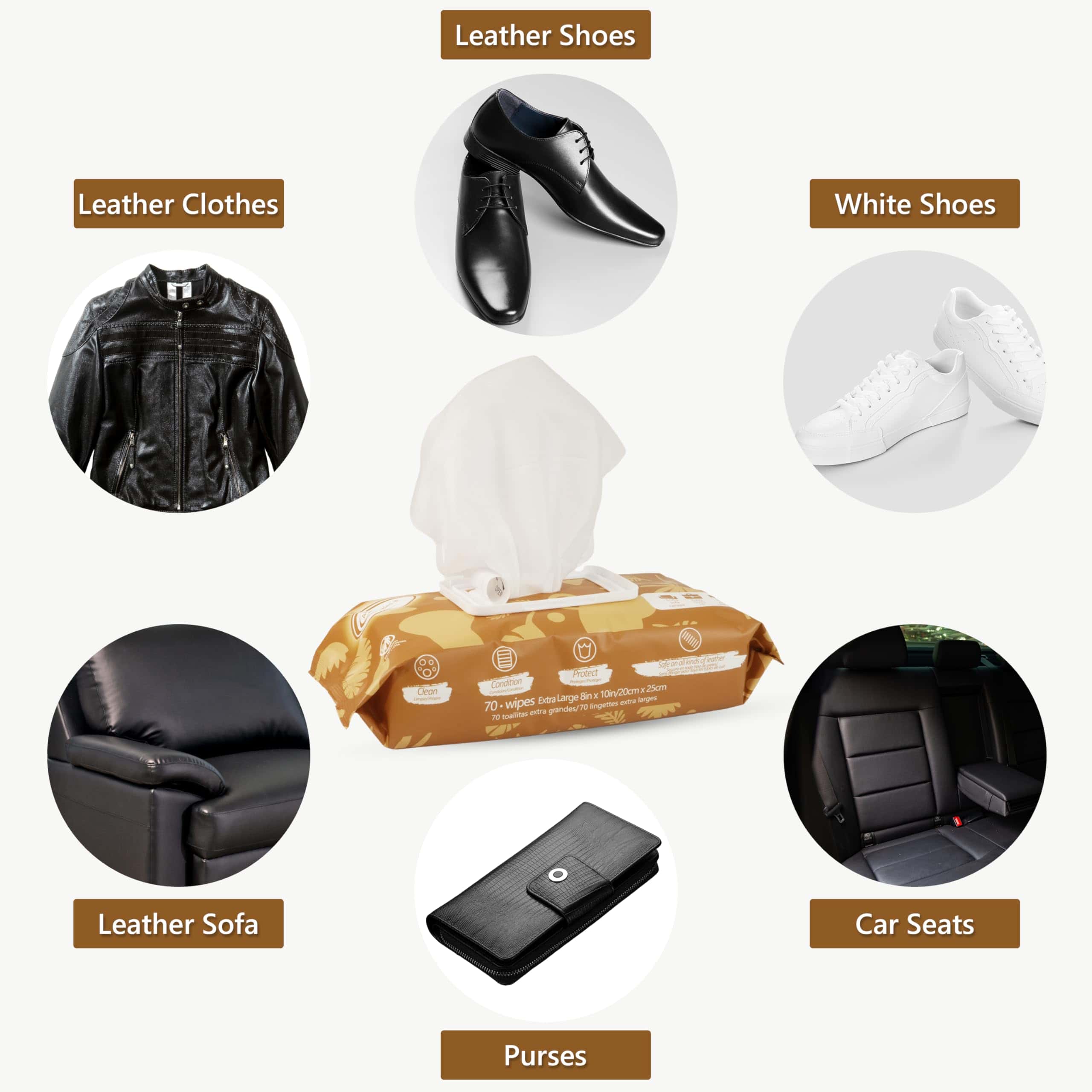 Air Jungles 3in1 Limpiador de Cuero Toallitas 70 Unidades - Imagen 7