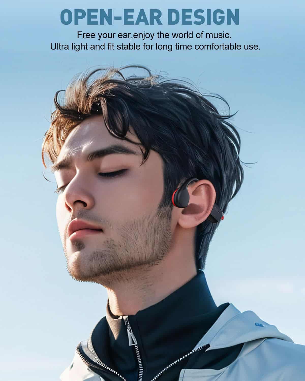 Audífonos para natación de conducción ósea DELHI TORNADO, - Imagen 3