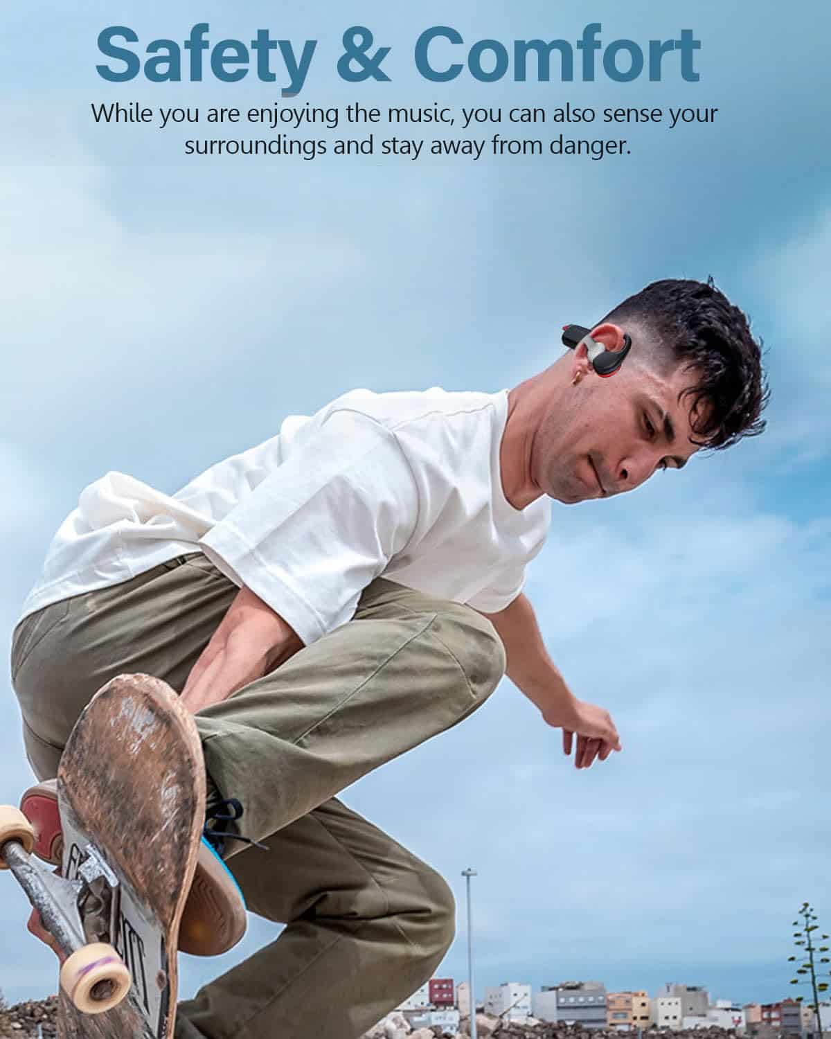 Audífonos para natación de conducción ósea DELHI TORNADO, - Imagen 4