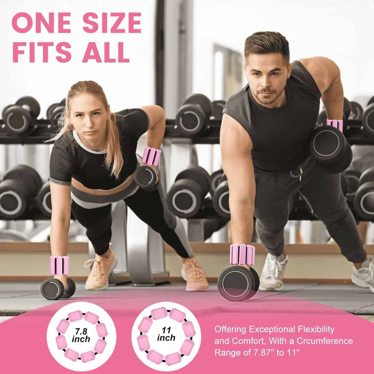 Pesas de muñeca Rethuen para mujeres, conjunto de pesas - Imagen 6