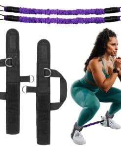 Bandas de Resistencia para Tobillos con Puños, -Morado 50LB