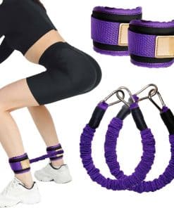 Banda de resistencia para tobillo con puños para levantar