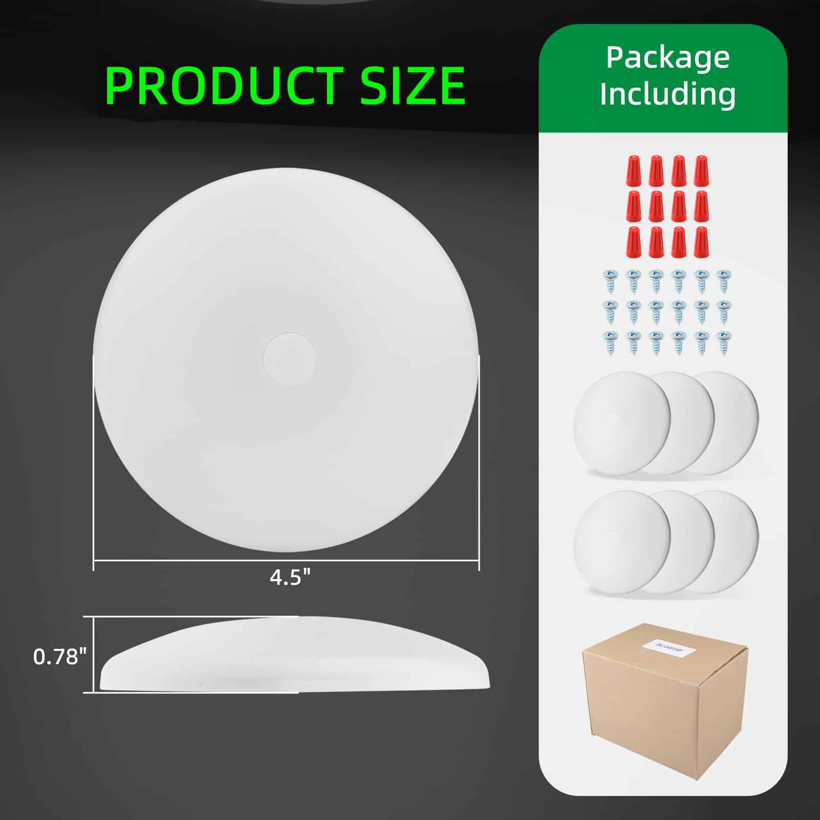 Luz de Techo para RV ULITECO 12V, 4.5 Pulgadas Luz Interior - Imagen 6