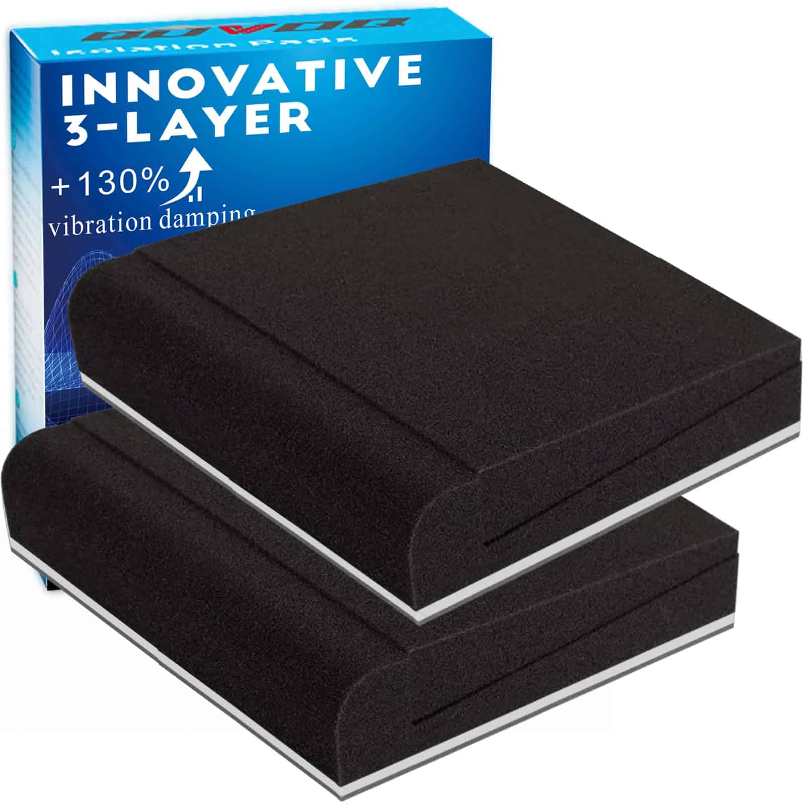 QDVDQ 2 Pack Aisladores de Monitor de Estudio, Innovadora