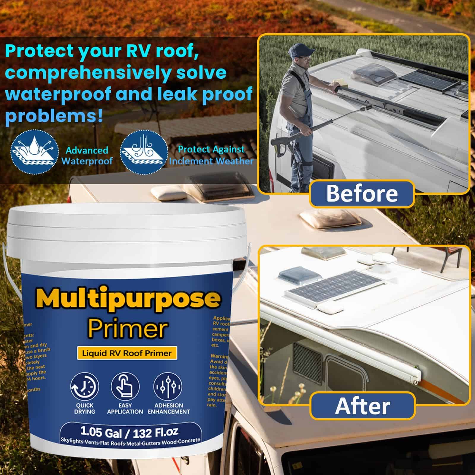 Qiveaory Multi-Propósito Primer Líquido de Caucho para - Imagen 3