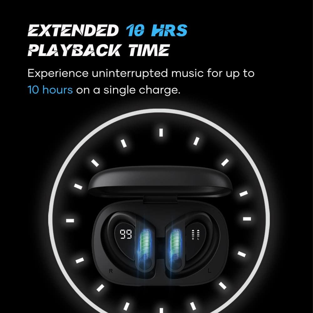 Audífonos Inalámbricos WAVEFUN con Gancho para la Oreja, - Imagen 4