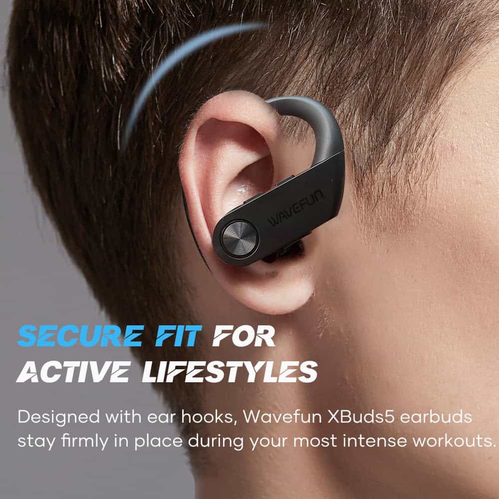 Audífonos Inalámbricos WAVEFUN con Gancho para la Oreja, - Imagen 6