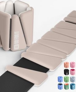 Pesas de muñeca, pesas de tobillo para mujeres -Beige