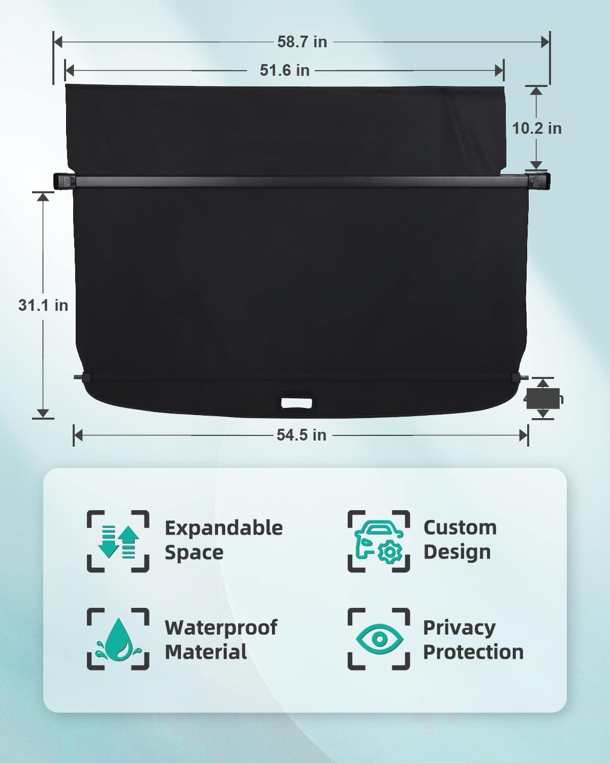 Cubierta de carga SCITOO 2003-2009 para Toyota 4Runner 4.0L - Imagen 9