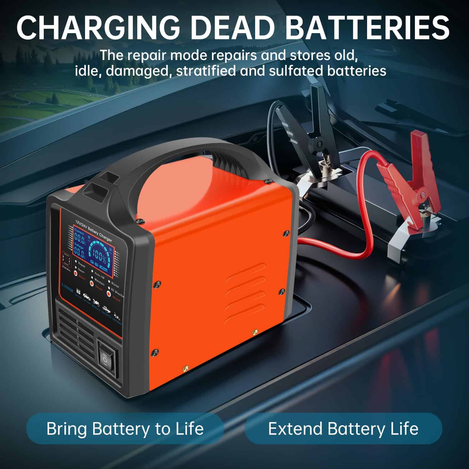 Cargador de Batería para Coche iSunergy, Cargador de - Imagen 5