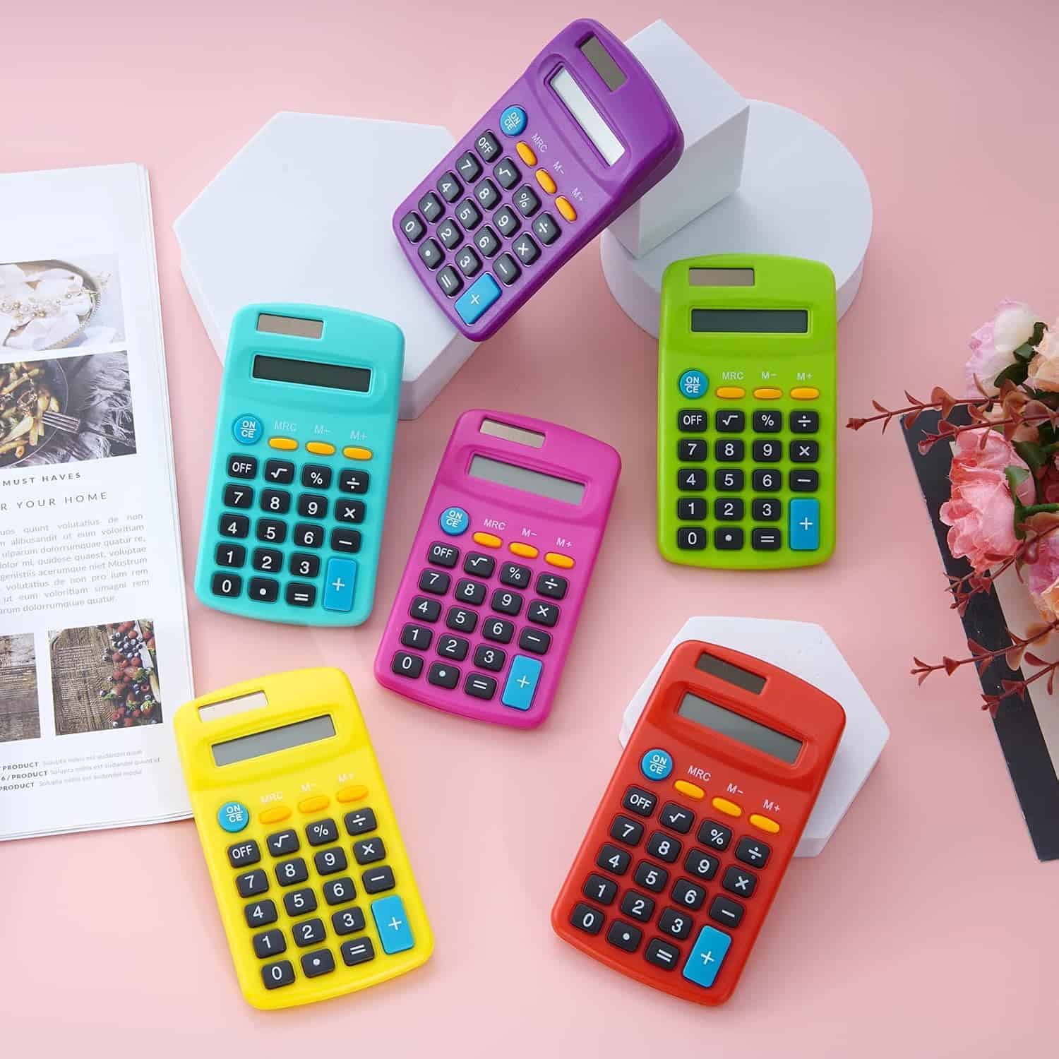 Calculadora de Bolsillo Dyrfolm 20 Paquete, Mini - Imagen 6