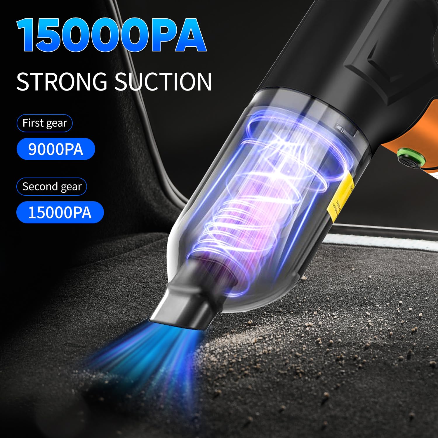 Aspiradora de Coche KEROMEE - 3 en 1 Portátil Inalámbrica - Imagen 8