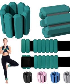 Pesas de muñeca y tobillo para mujer y hombre, juego de