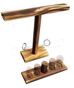 Juego de Anillos de Madera KUKTRCV - Juego Clásico de