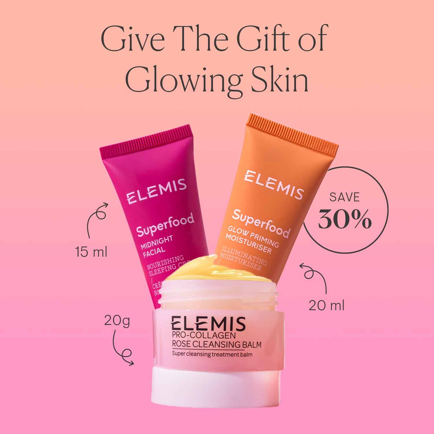 Kit de cuidado de la piel ELEMIS Way to Glow, set de viaje - Imagen 4