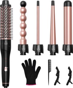 Set de Rizadores de Varita 5 en 1 Lopeie, Herramientas de
