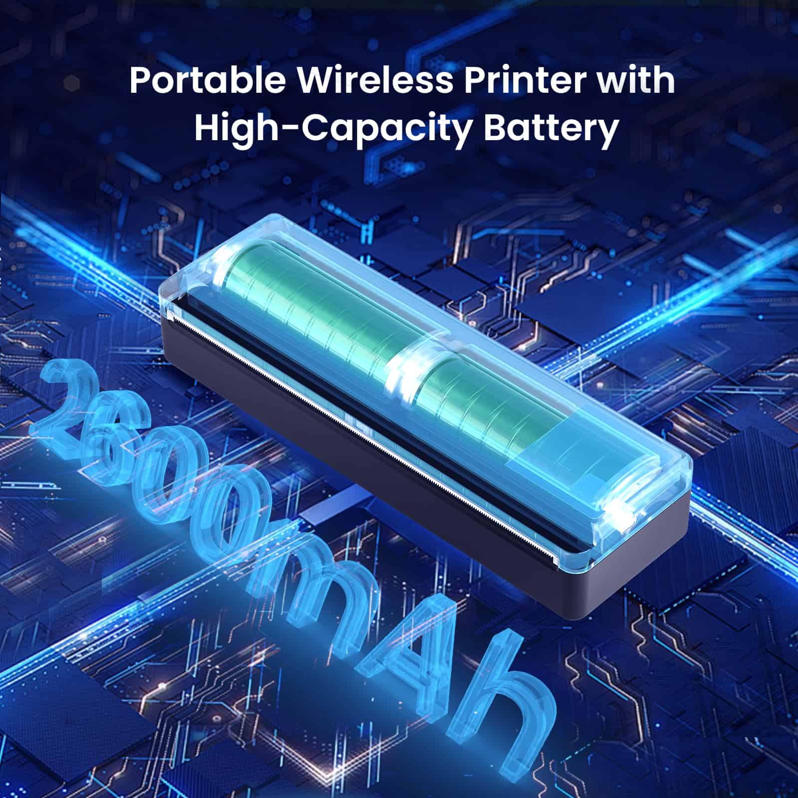 Impresoras portátiles inalámbricas vretti para viajes, - Imagen 6