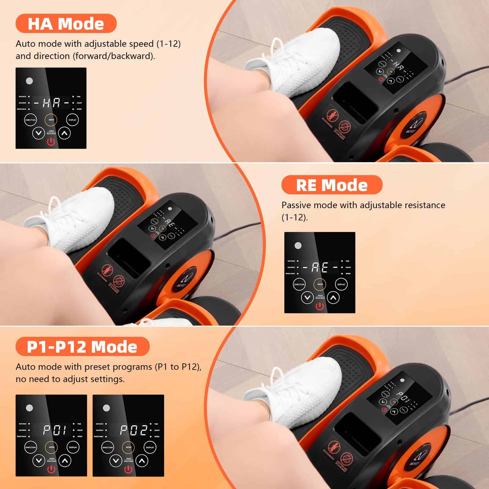 Elíptica bajo escritorio ANCHEER, Ejercitador de piernas - Imagen 9