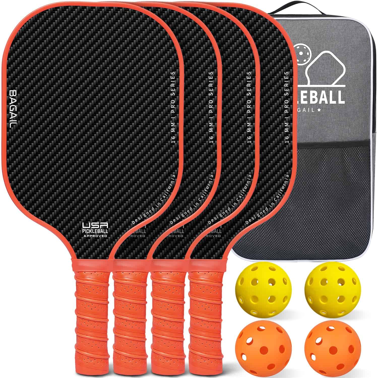 Paletas de Pickleball BAGAIL, Aprobadas USAPA con