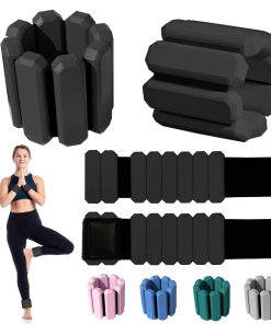 Pesas de muñeca y tobillo para mujeres y -Negro