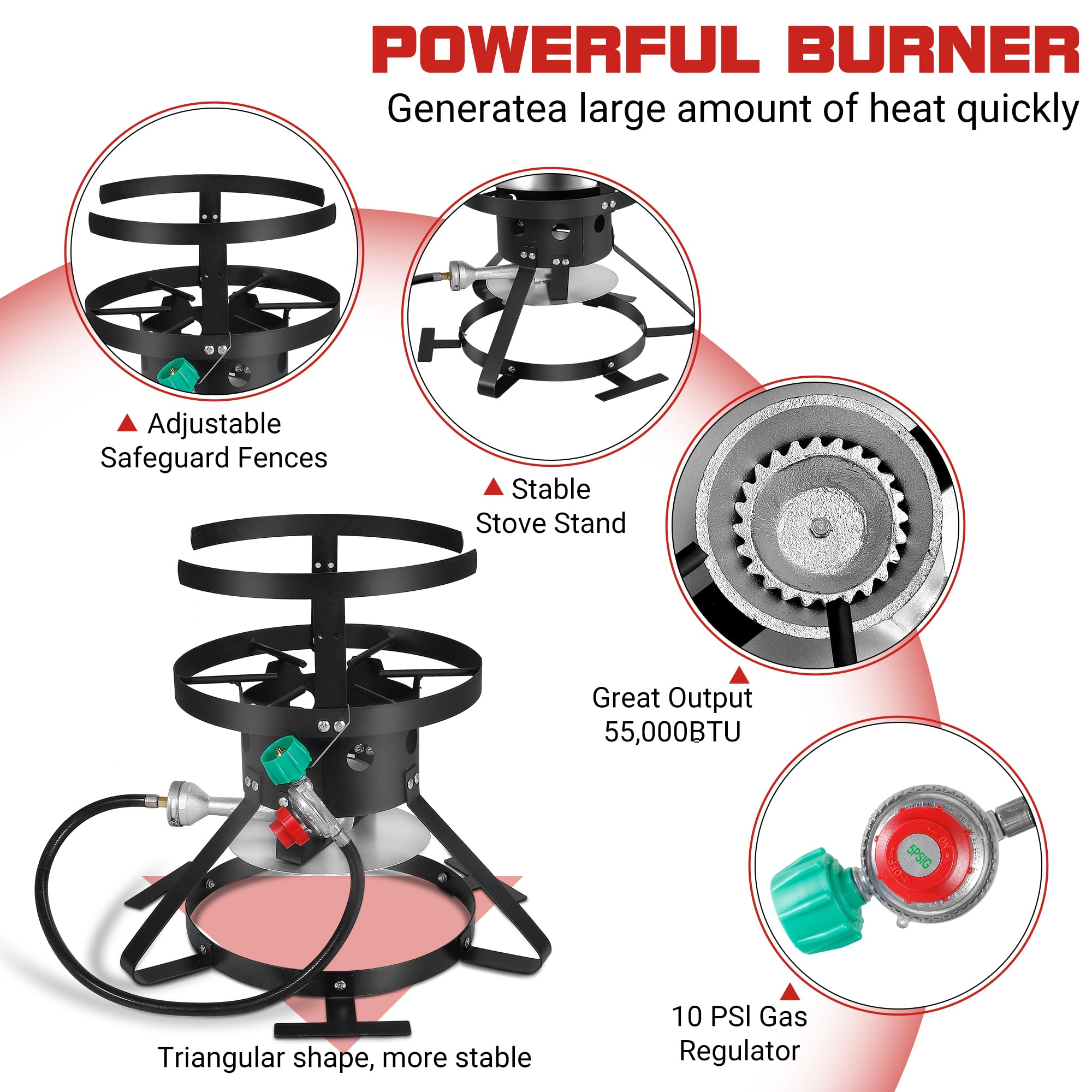 Set de Olla Freidora de Propano RYHOFOUD para Exterior - Imagen 4