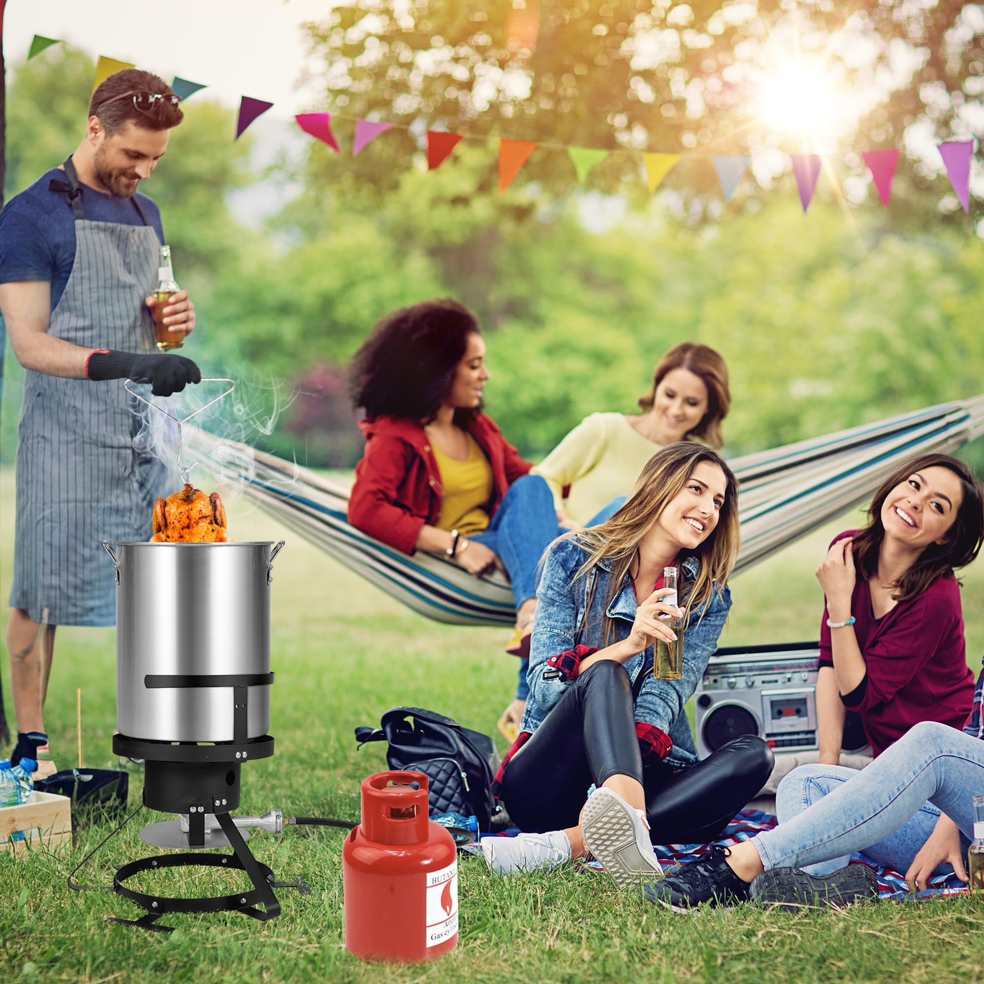 Set de Olla Freidora de Propano RYHOFOUD para Exterior - Imagen 7