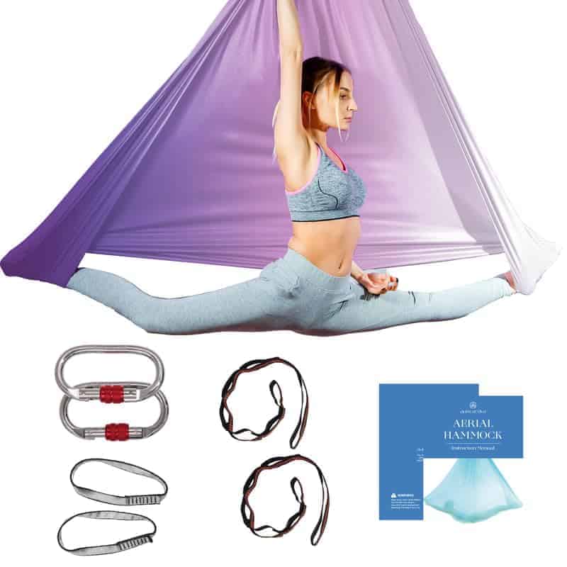 Kit de inicio de Aerial Silk Yoga Hammock & Swing para el