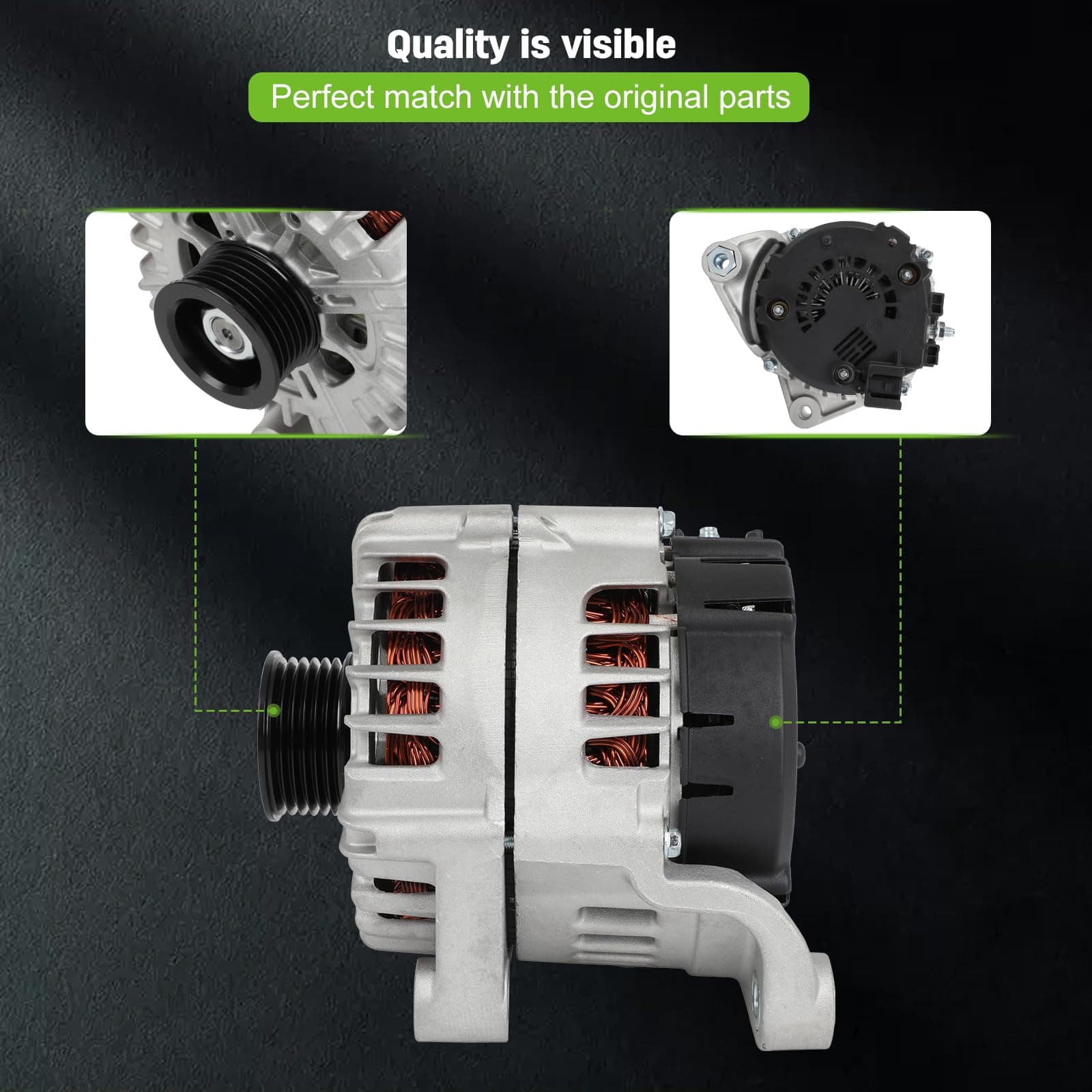 Alternador SCITOO para BMW X5 3.0L 2014-2018 - 12V 230Amp - Imagen 4