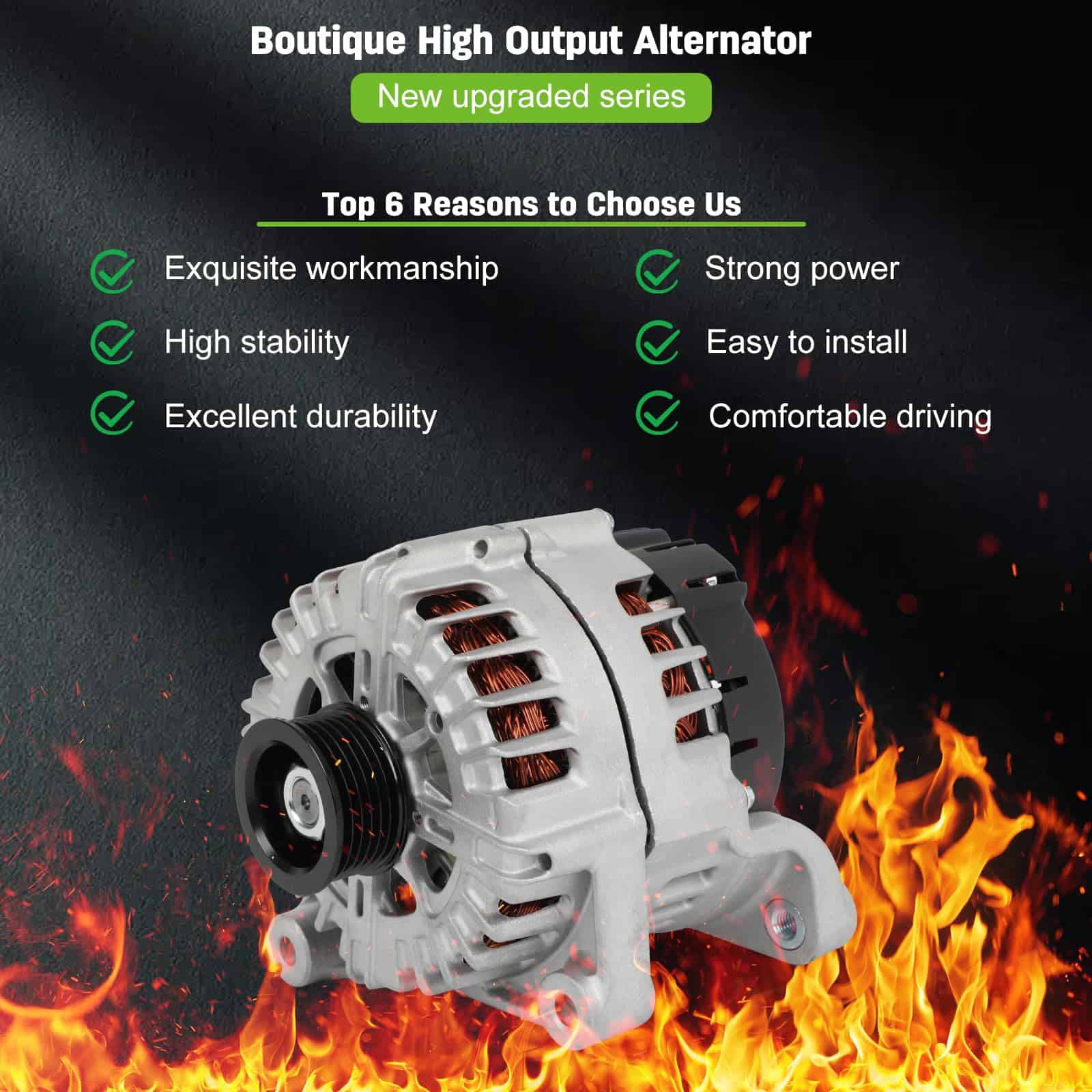 Alternador SCITOO para BMW X5 3.0L 2014-2018 - 12V 230Amp - Imagen 3