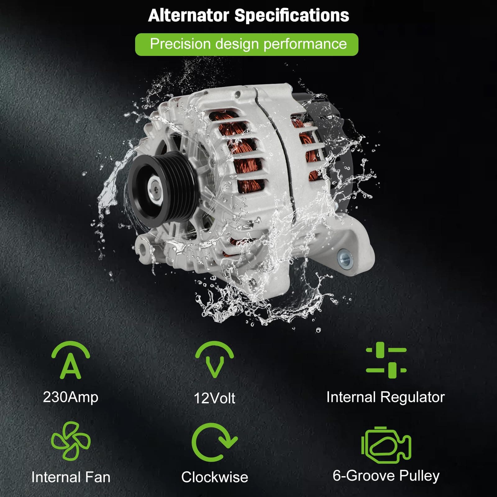 Alternador SCITOO para BMW X5 3.0L 2014-2018 - 12V 230Amp - Imagen 6