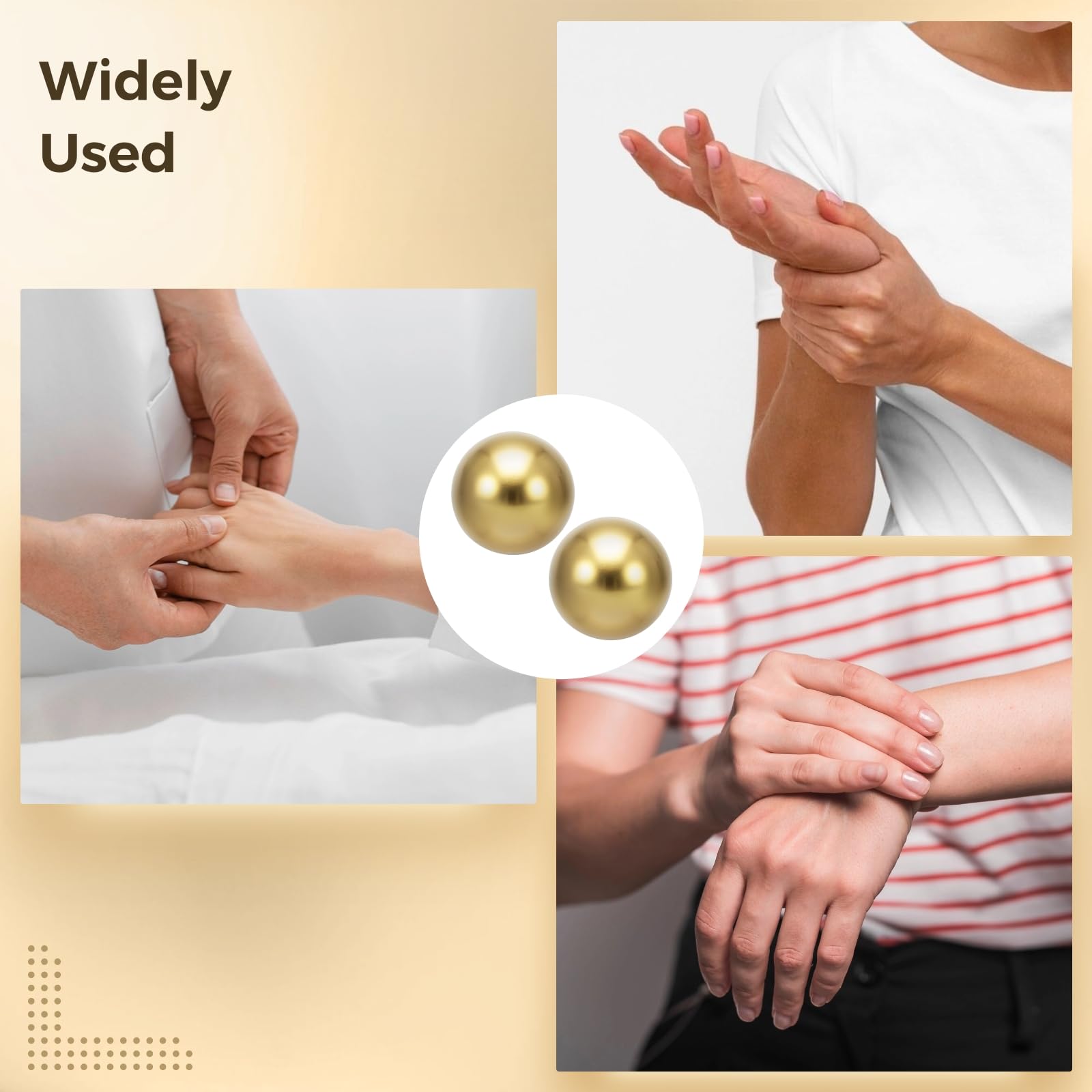 2 PCS Bolas de Ejercicio de Latón, Bolas de Ejercicio de - Imagen 3