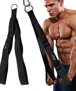 Cuerda de Tríceps Ajustable para Cable (Tres -Negro (Tres Lo