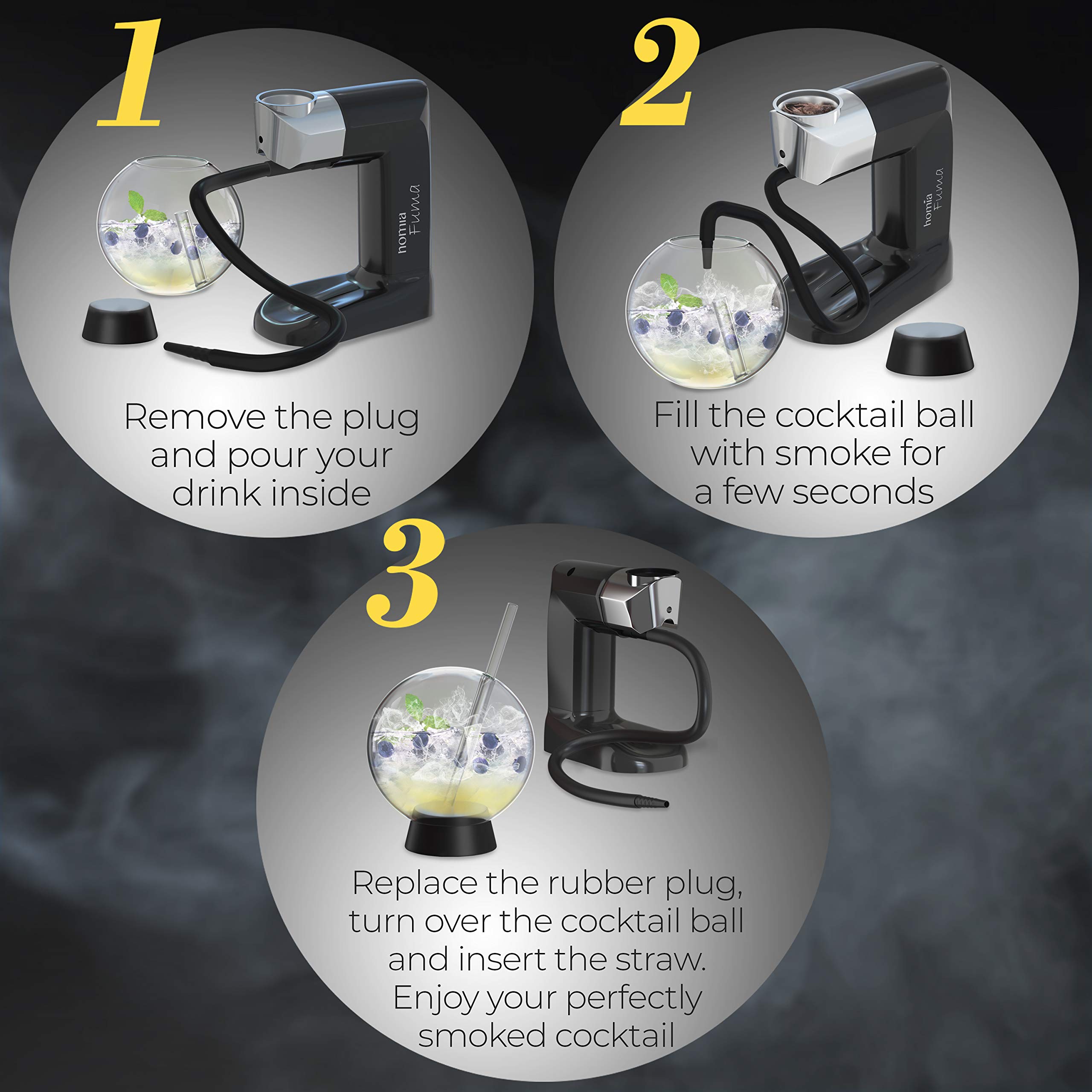 Accesorio para Fumar Cócteles - Bola de Fumar para Cócteles - Imagen 6