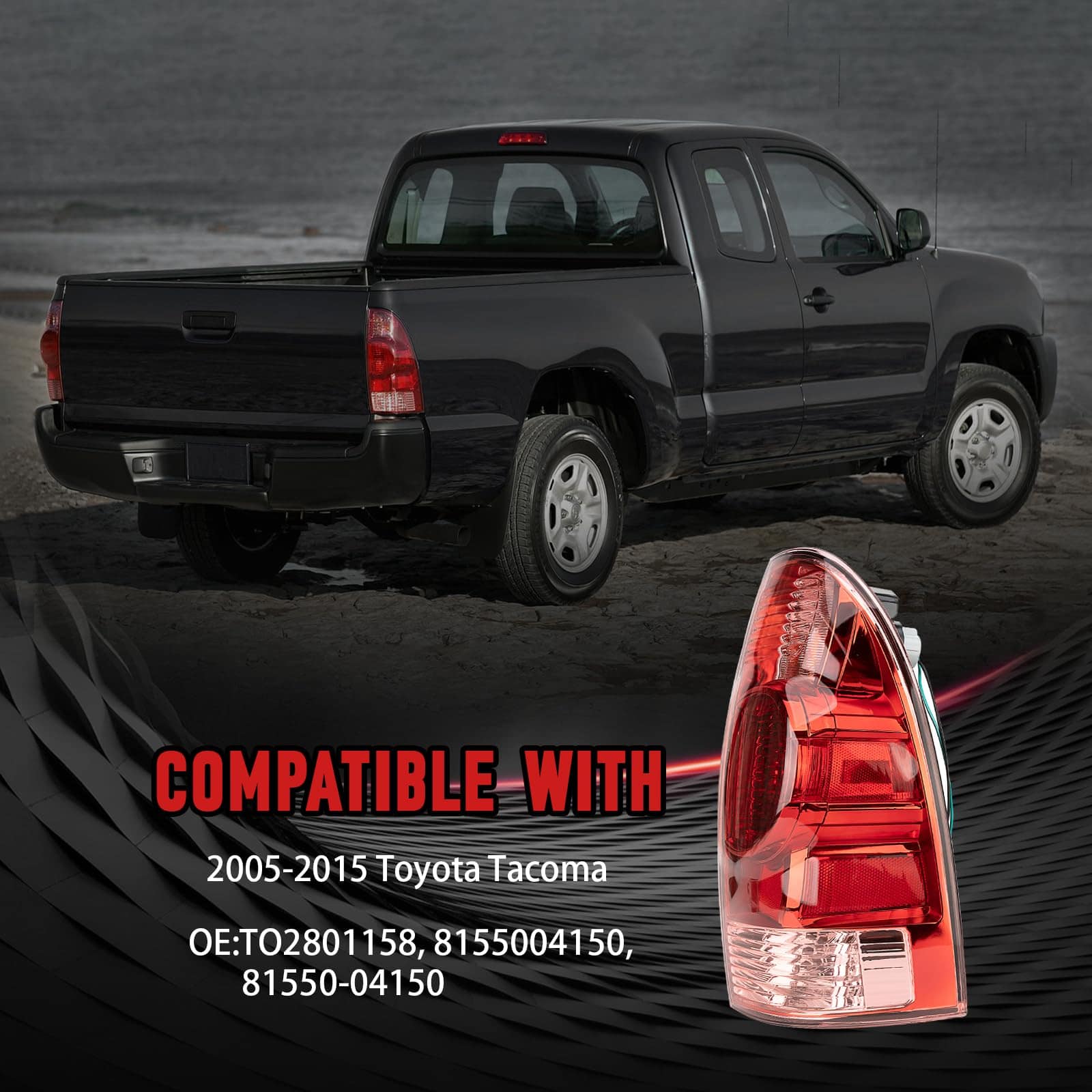 FOMIUZY Faros Traseros de Montaje Ajustado para Toyota - Imagen 8