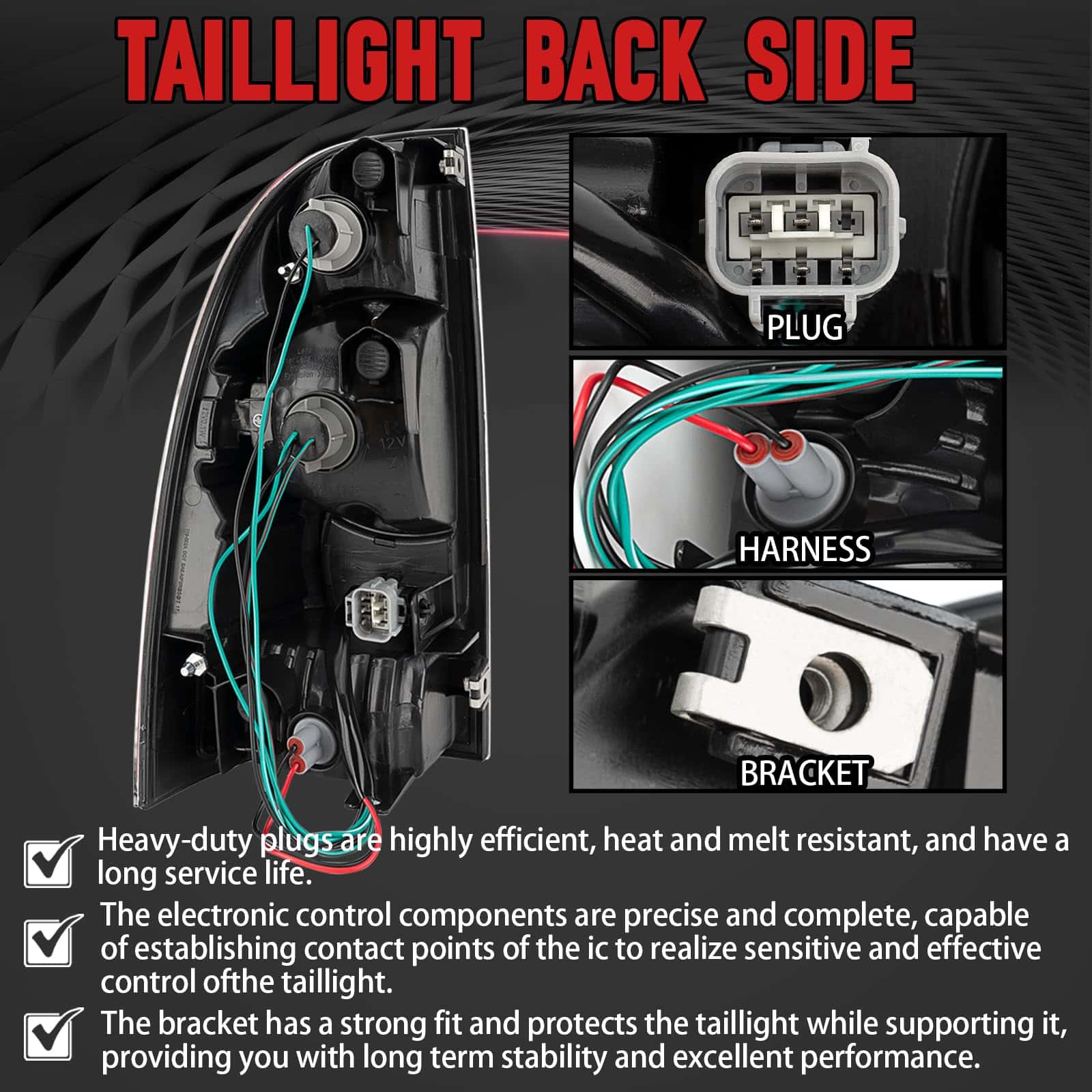 FOMIUZY Faros Traseros de Montaje Ajustado para Toyota - Imagen 5