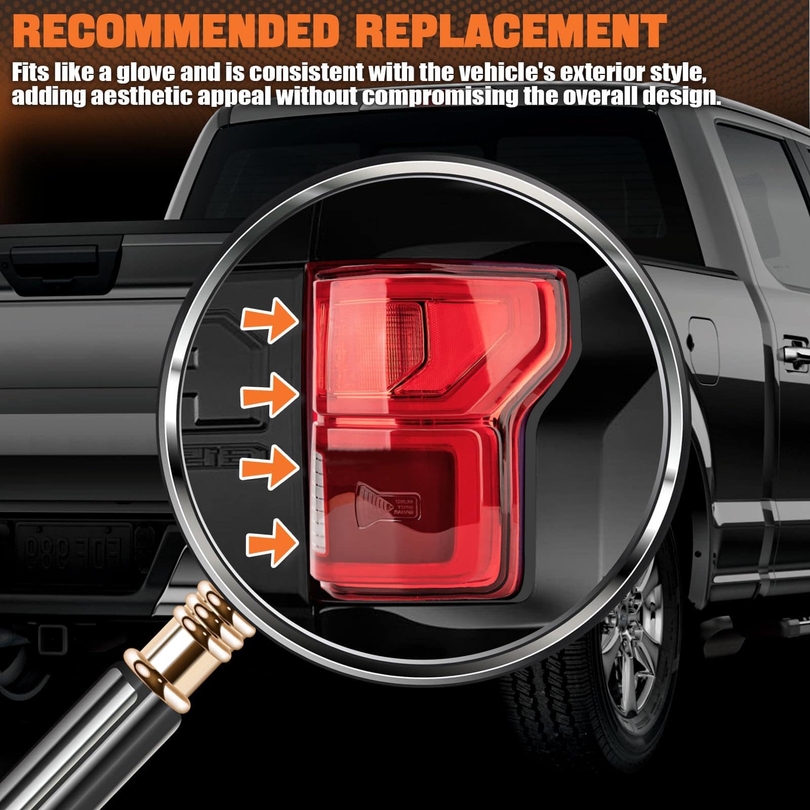 Faros traseros de Autoverve para Ford F150 F-150 2018 2019 - Imagen 7